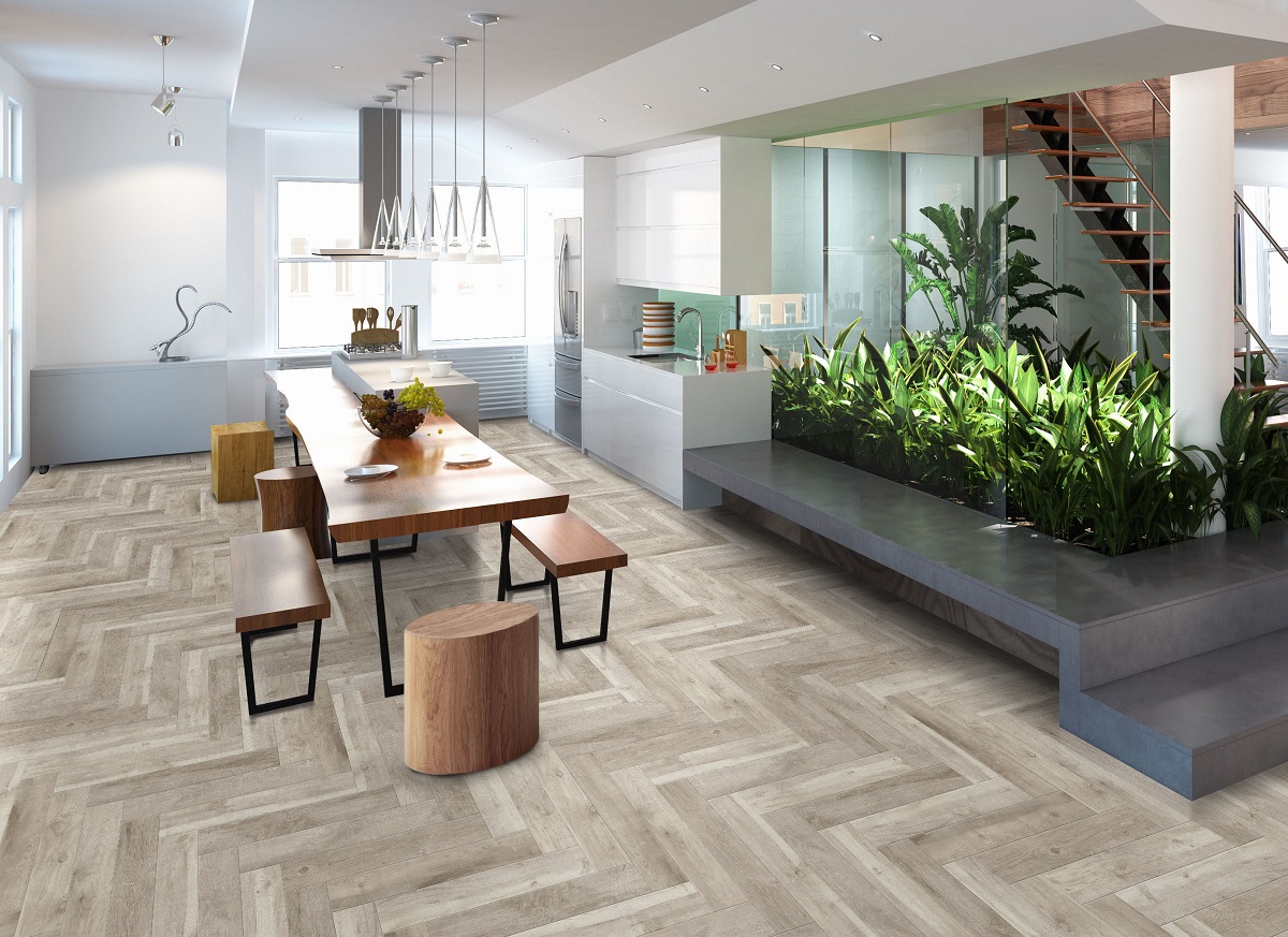 Wooden floor kitchen idea-Fernie Pine